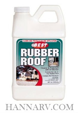 B.E.S.T. 55048 RV Rubber Roof Cleaner And Protectant - 48 Oz Bottle